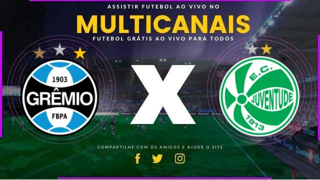 Assistir Grêmio x Juventude ao vivo online HD 14/02/2026
