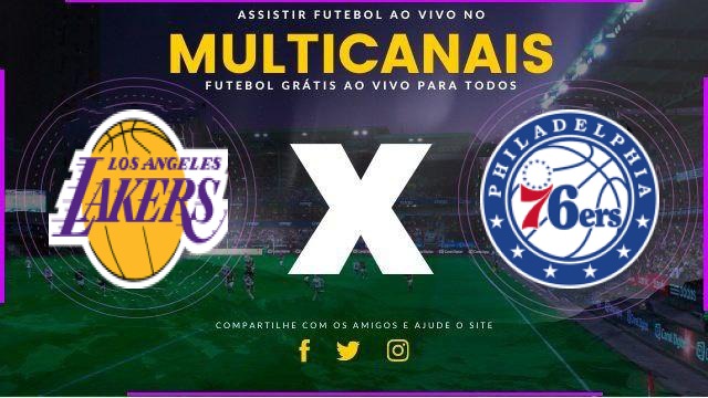 Assistir Los Angeles Lakers x Philadelphia 76ers ao vivo HD 06/02/2026