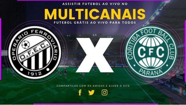 Assistir Operário-PR x Coritiba ao vivo online HD 14/02/2026